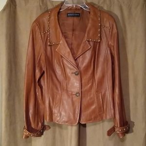 Dana Buchman leather jacket